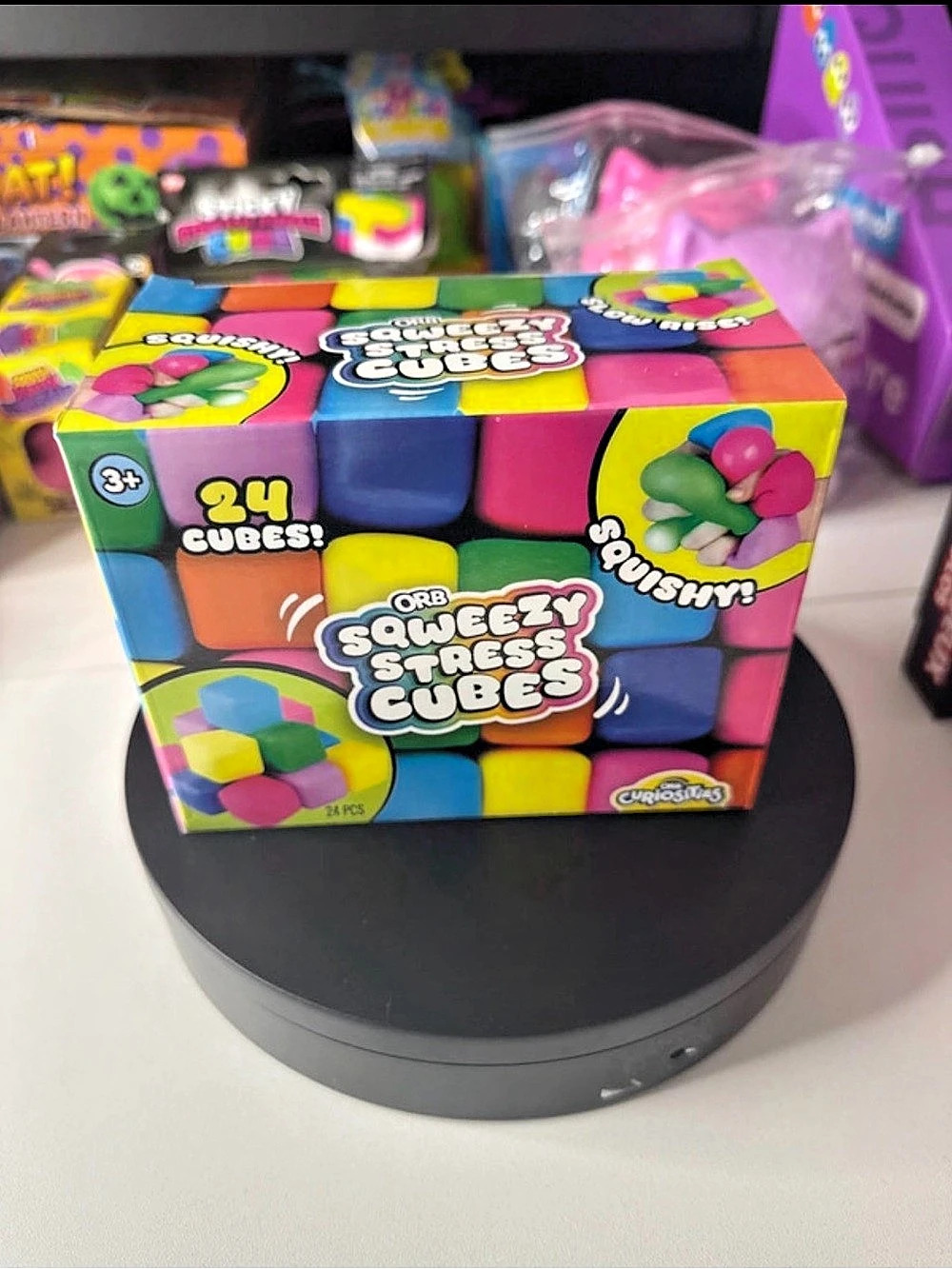 ORB Sqweezy Stress Cubes 24 Pack